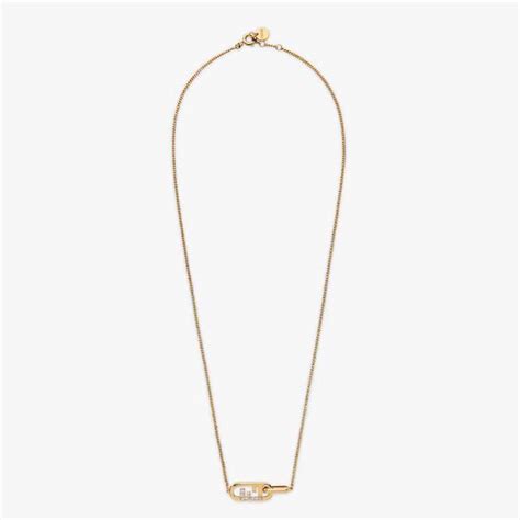 fendi o lock necklace|is Fendi jewelry real gold.